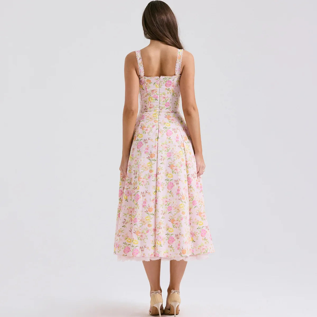 Vestido Midi em Estampa Floral - Alice