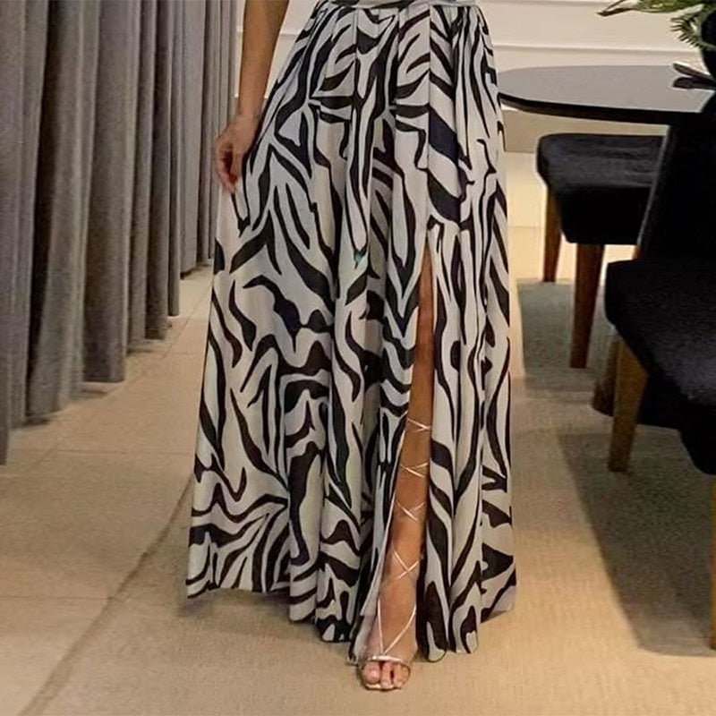 Vestido Longo Zebrado - Mirela